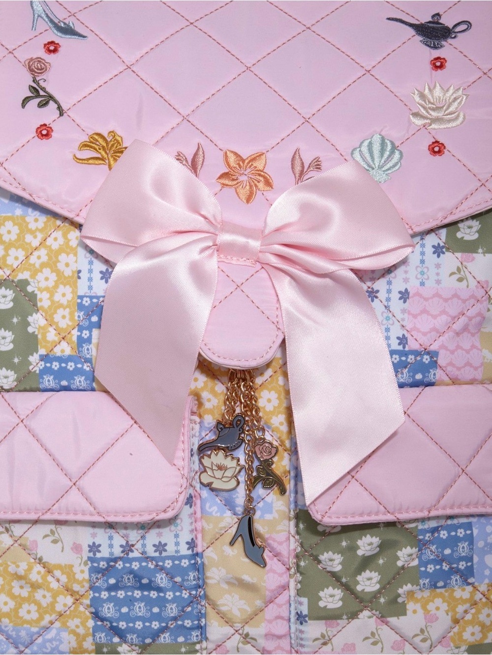 New Disney Princess Icons Quilted Backpack - Picture 5 of 5